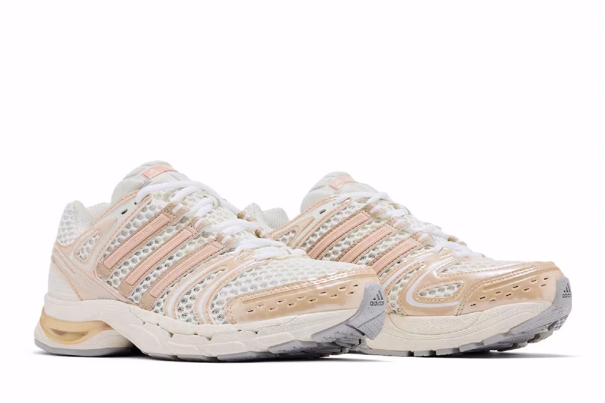 adidas Women's Adistar Control 5 Off White Blush Pink Grey, view 9