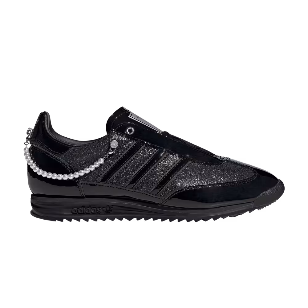 adidas Women's SL72 OG Black Patent Pearls