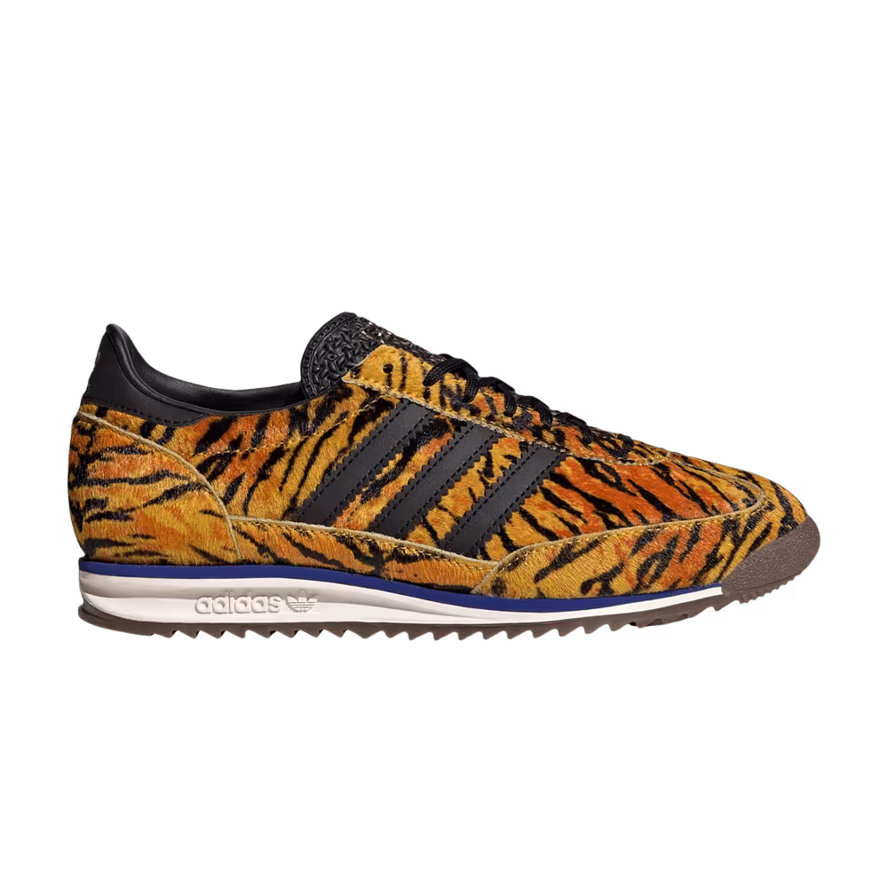 adidas Women's Originals SL 72 OG Yellow Core Black Lucid Blue