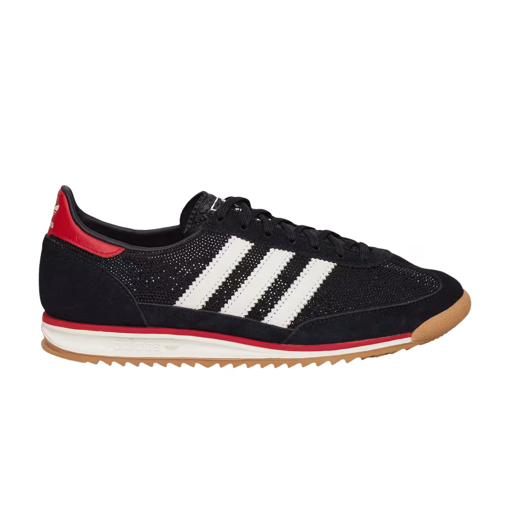 adidas Women's SL72 OG Black Off White Better Scarlet
