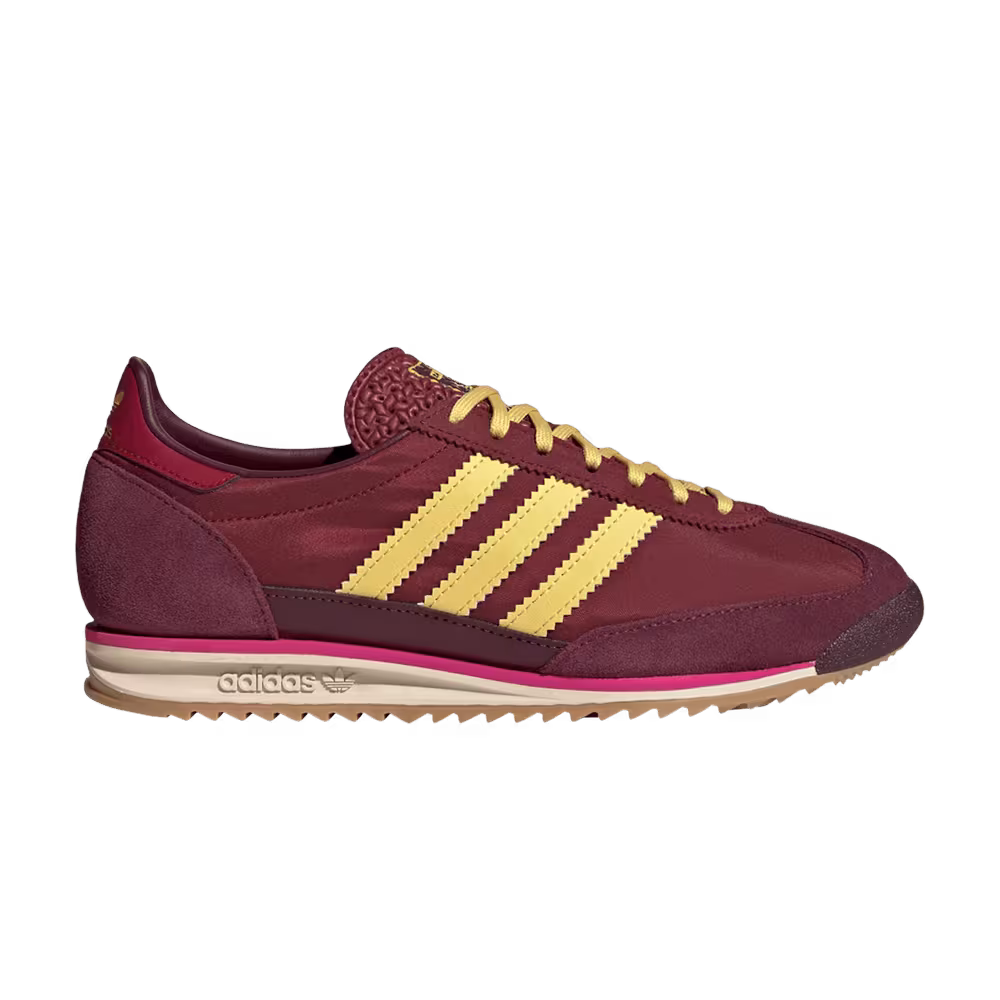 adidas Women's SL 72 OG Maroon Yellow