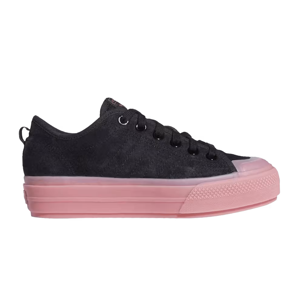 Adidas Women's Nizza RF Black Hazy Rose