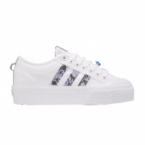 Adidas Wmns Nizza Platform 'Snakeskin - White Focus Blue'