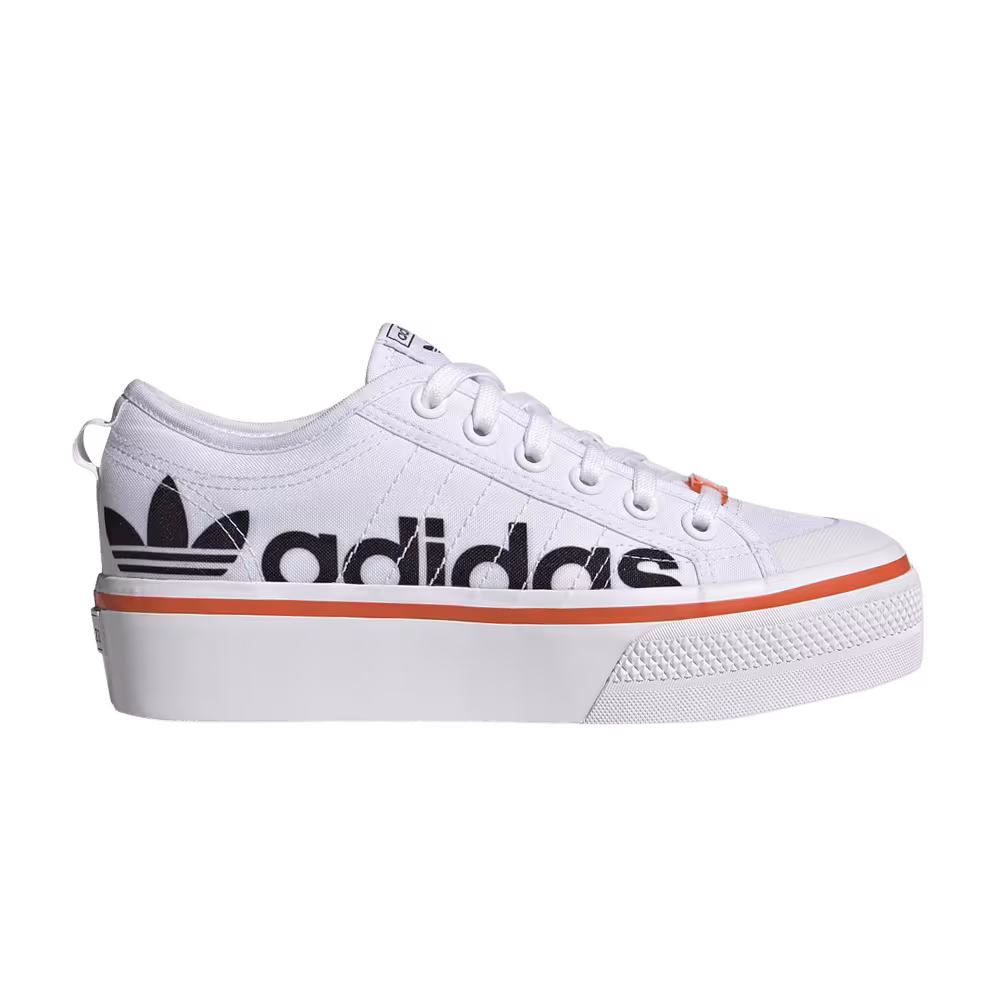 Adidas Women's Nizza Platform White Black