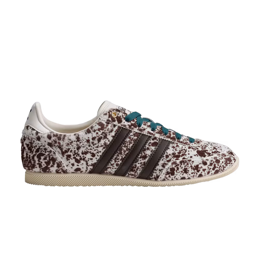 adidas Women's Japan Pony Print - Off White Dark Brown