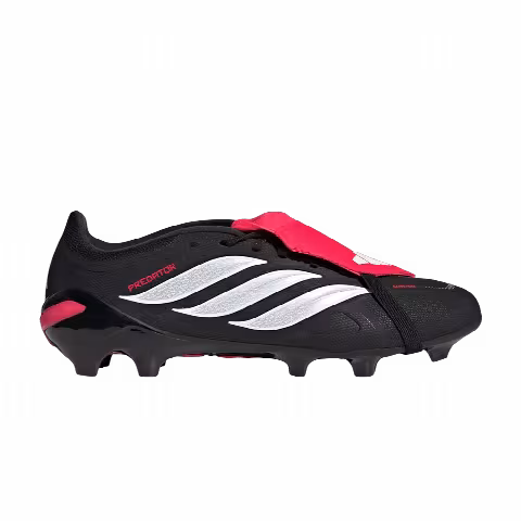 adidas Predator League Fold Over Tongue FG 'Core Black Cloud White Lucid Red'