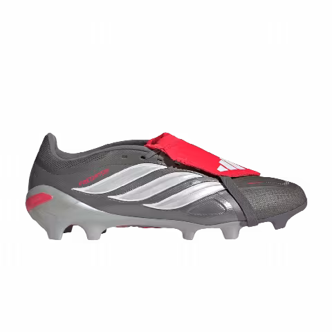 adidas Predator League Fold over Tongue FG 'Iron Metallic Zero Metalic Lucid Red'