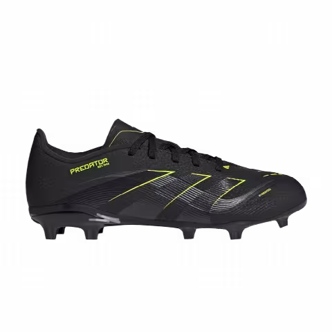 Adidas Predator League FG MG J 'Core Black Lucid Lemon'