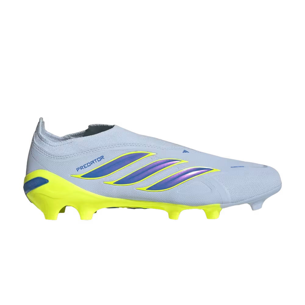 adidas Predator League Laceless FG Crystal Sky Ray Blue Team Solar Yellow 2