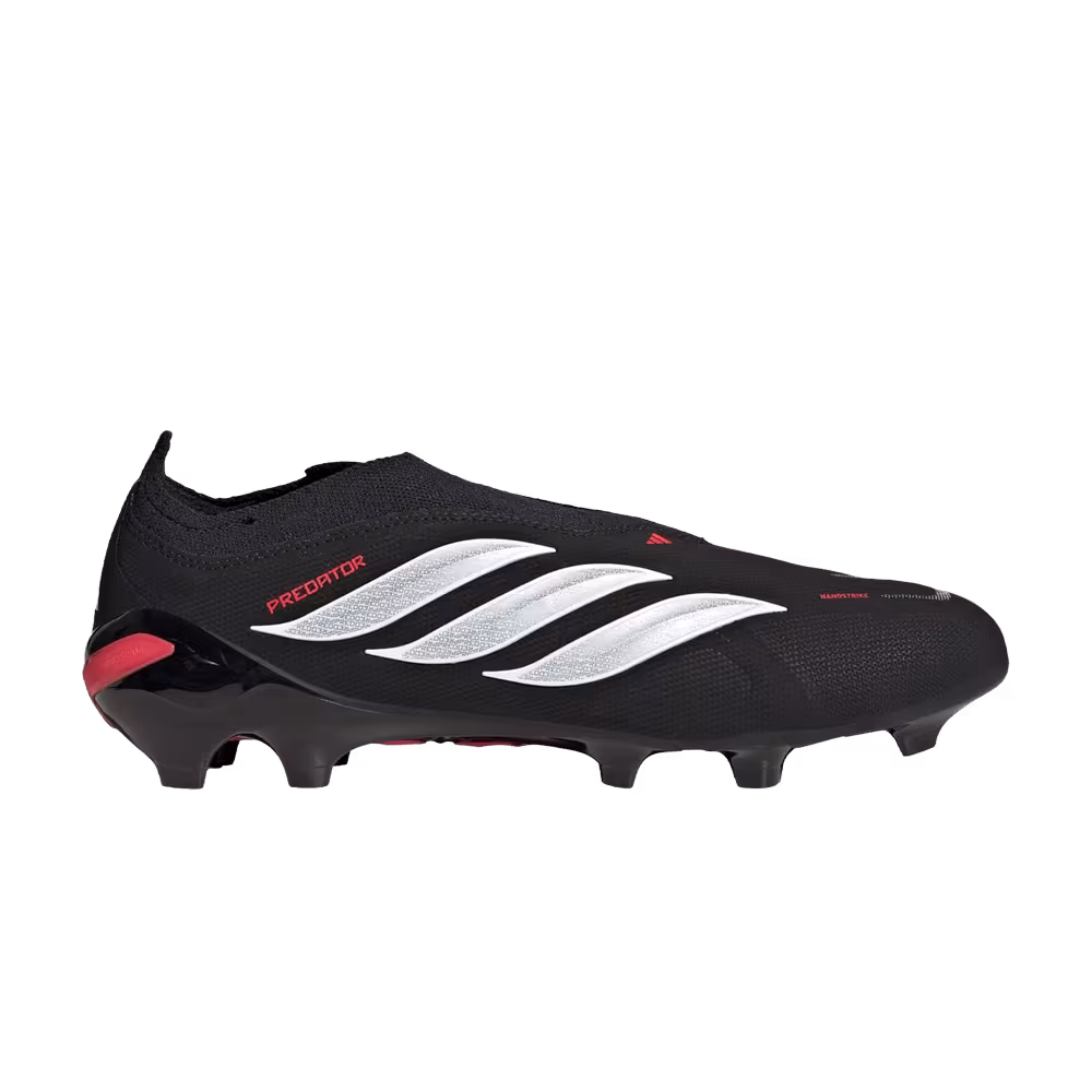 adidas Predator League Laceless FG Core Black Cloud White Lucid Red
