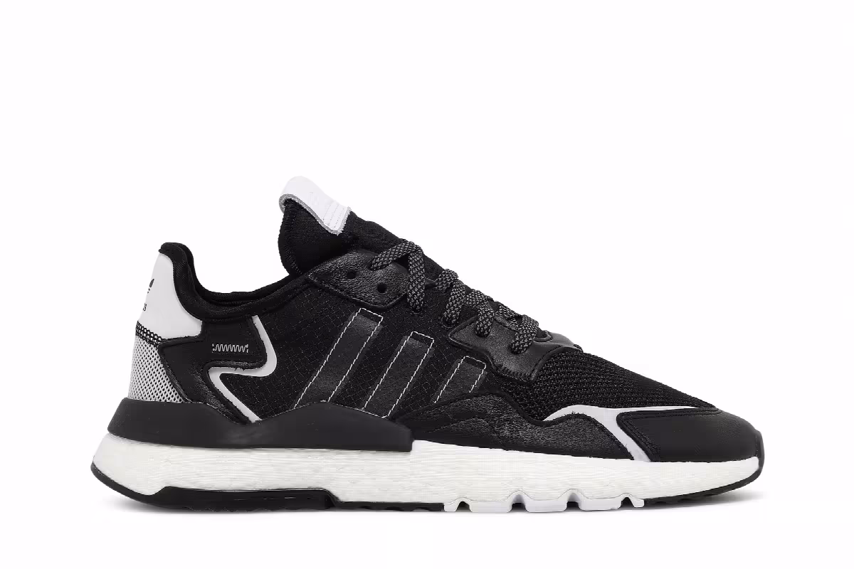 adidas Nite Jogger Black White, view 2