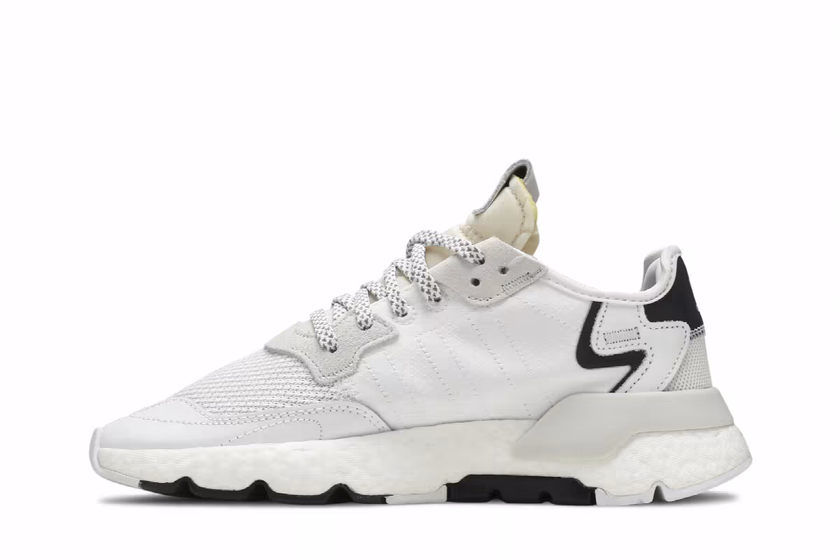 Adidas Nite Jogger J Cloud White, view 4