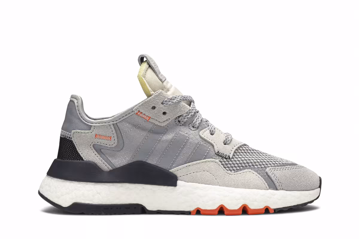 Adidas Nite Jogger J Grey Orange, view 2
