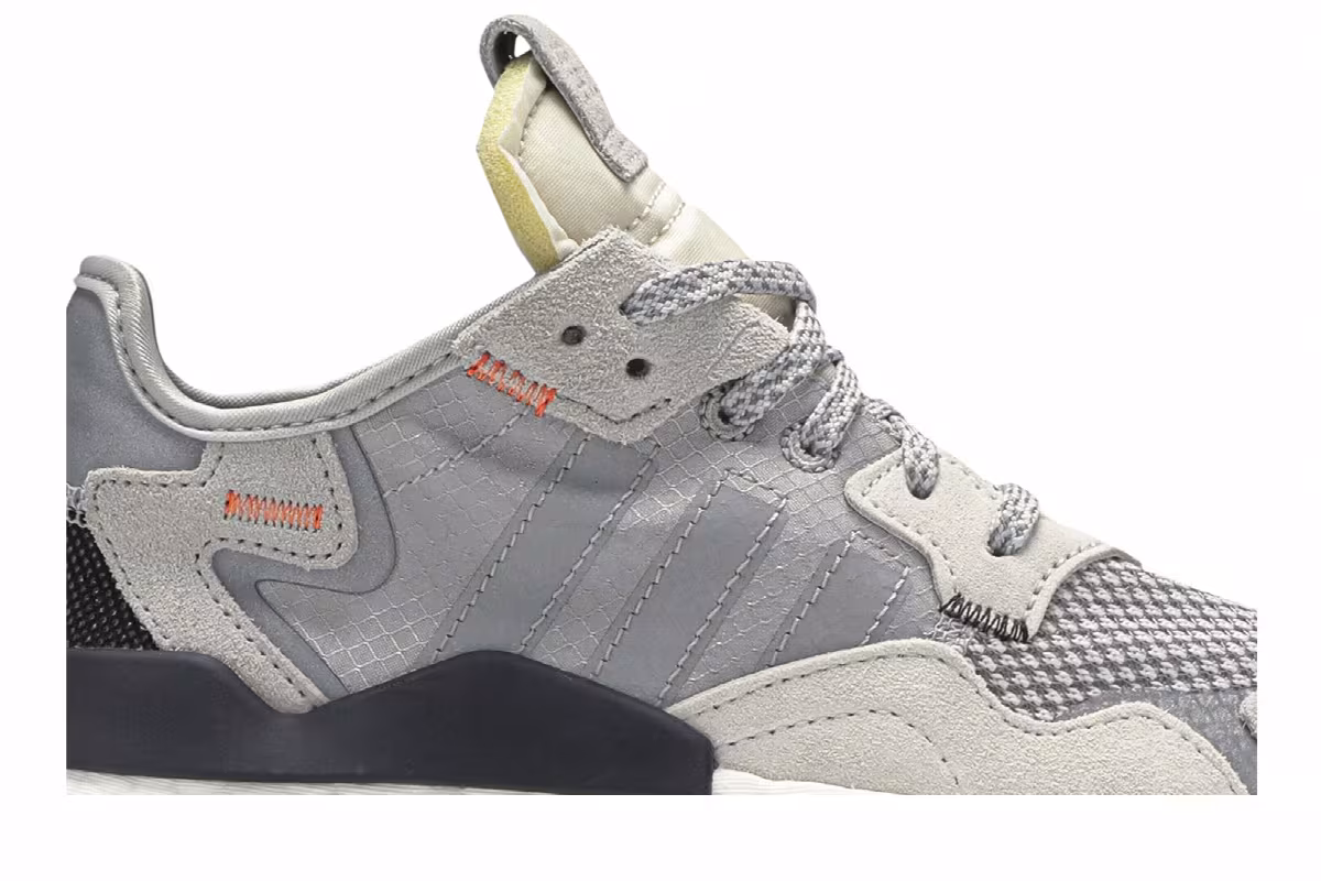 Adidas Nite Jogger J Grey Orange, view 3
