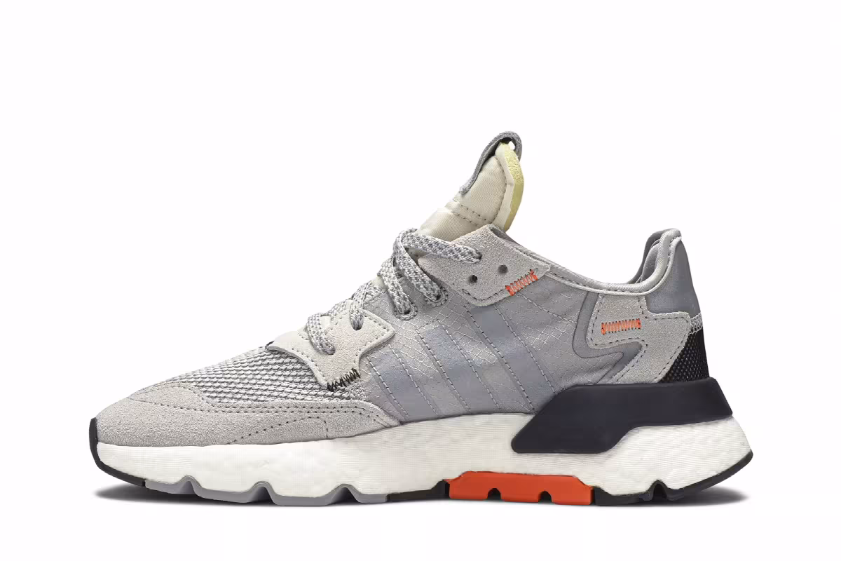 Adidas Nite Jogger J Grey Orange, view 4