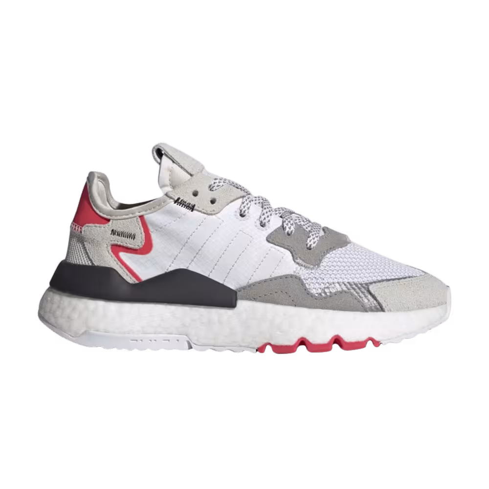 Adidas Nite Jogger J White Shock Red