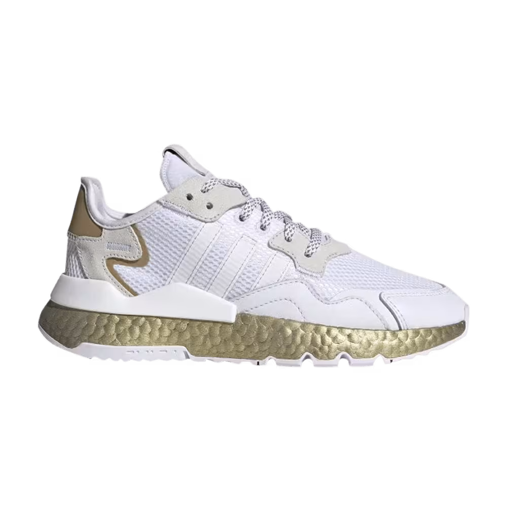 Adidas Women's Nite Jogger White Gold Metallic