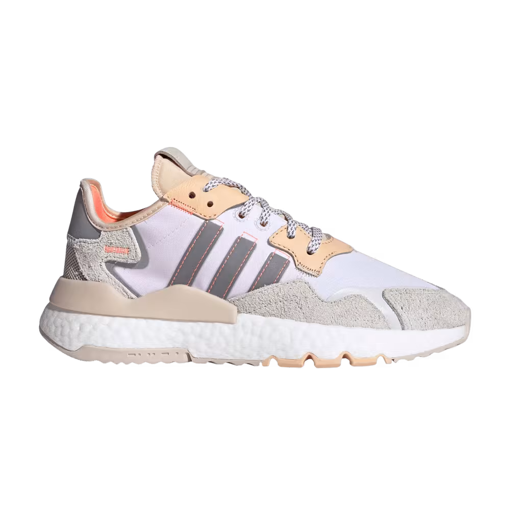 Adidas Women's Nite Jogger White Glow Orange