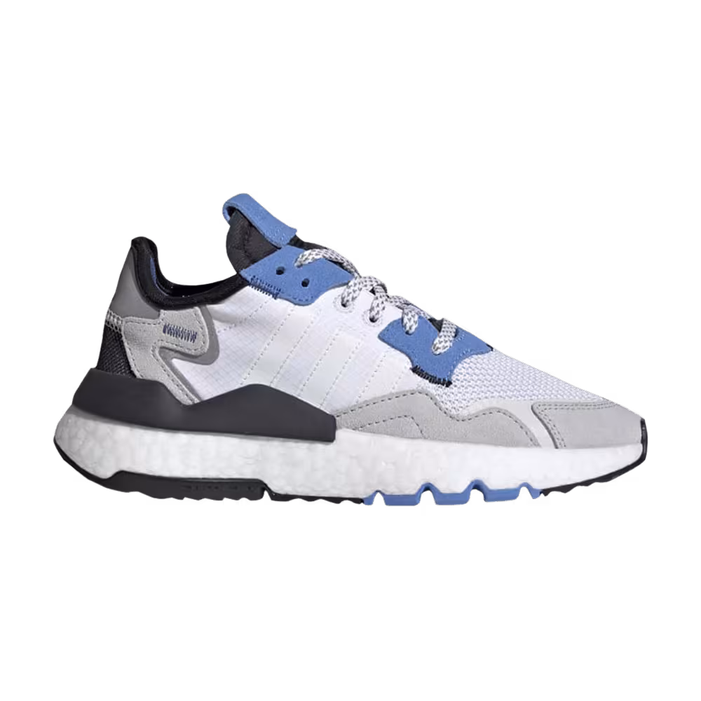 Adidas Nite Jogger J White Real Blue