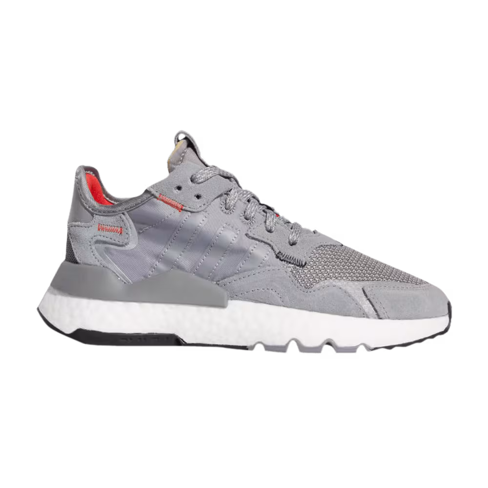 Adidas Nite Jogger J Grey Cloud White