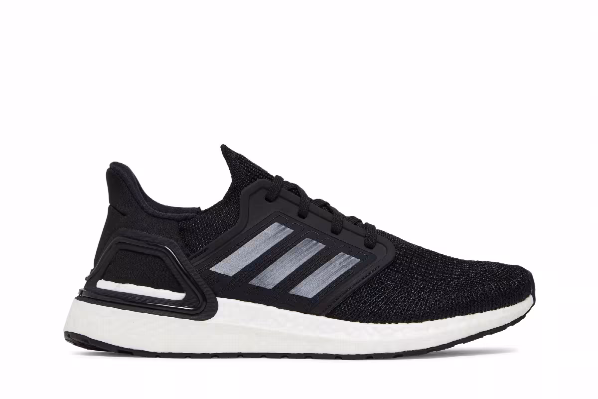 adidas UltraBoost 20 Black Night Metallic Grey, view 2
