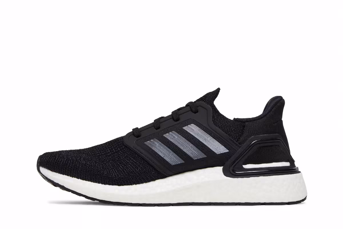 adidas UltraBoost 20 Black Night Metallic Grey, view 4