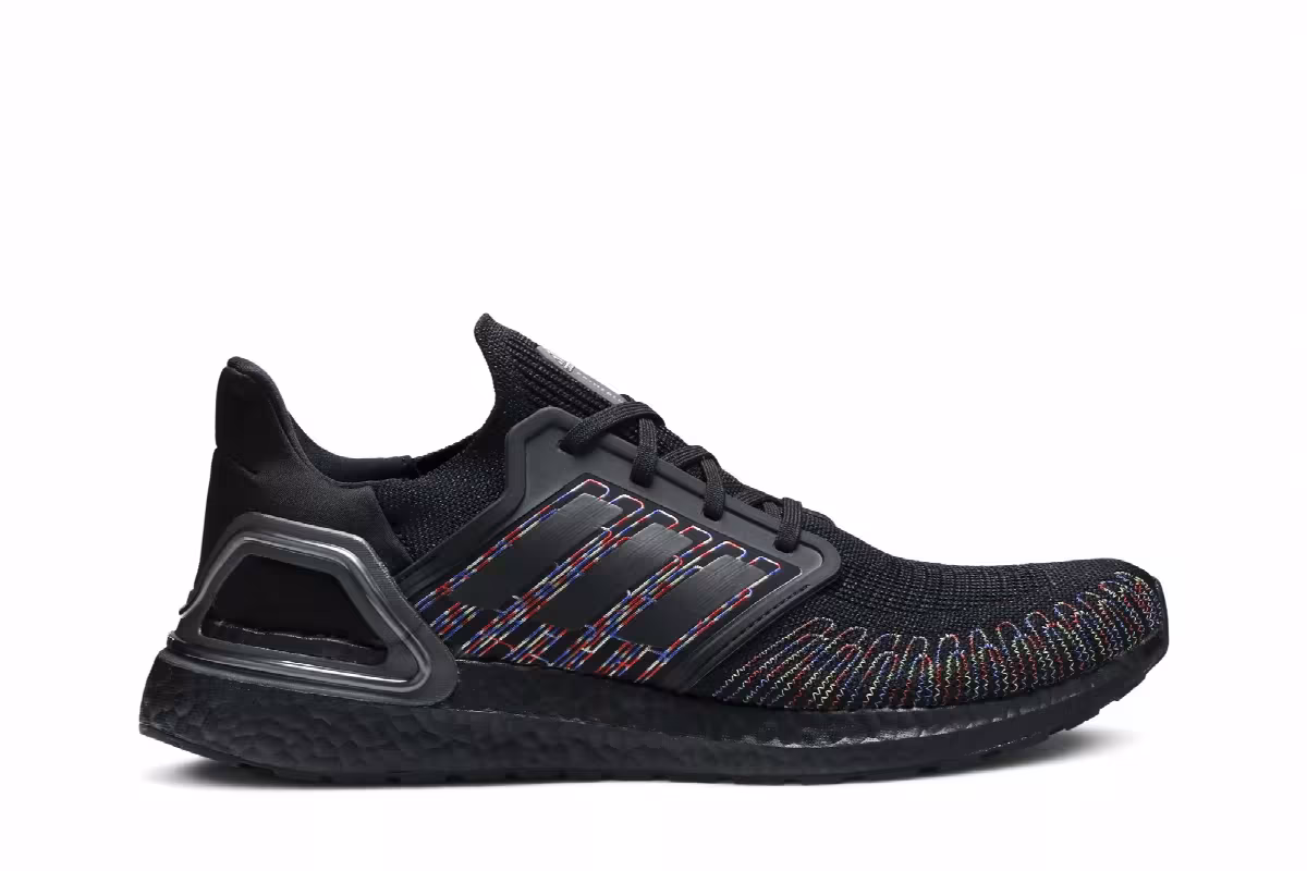 Adidas UltraBoost 20 Black Multi-Color, view 2