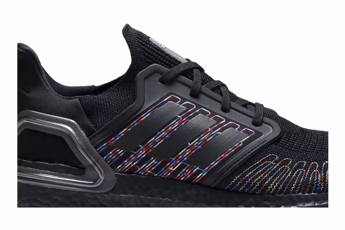 Adidas UltraBoost 20 Black Multi-Color, view 3
