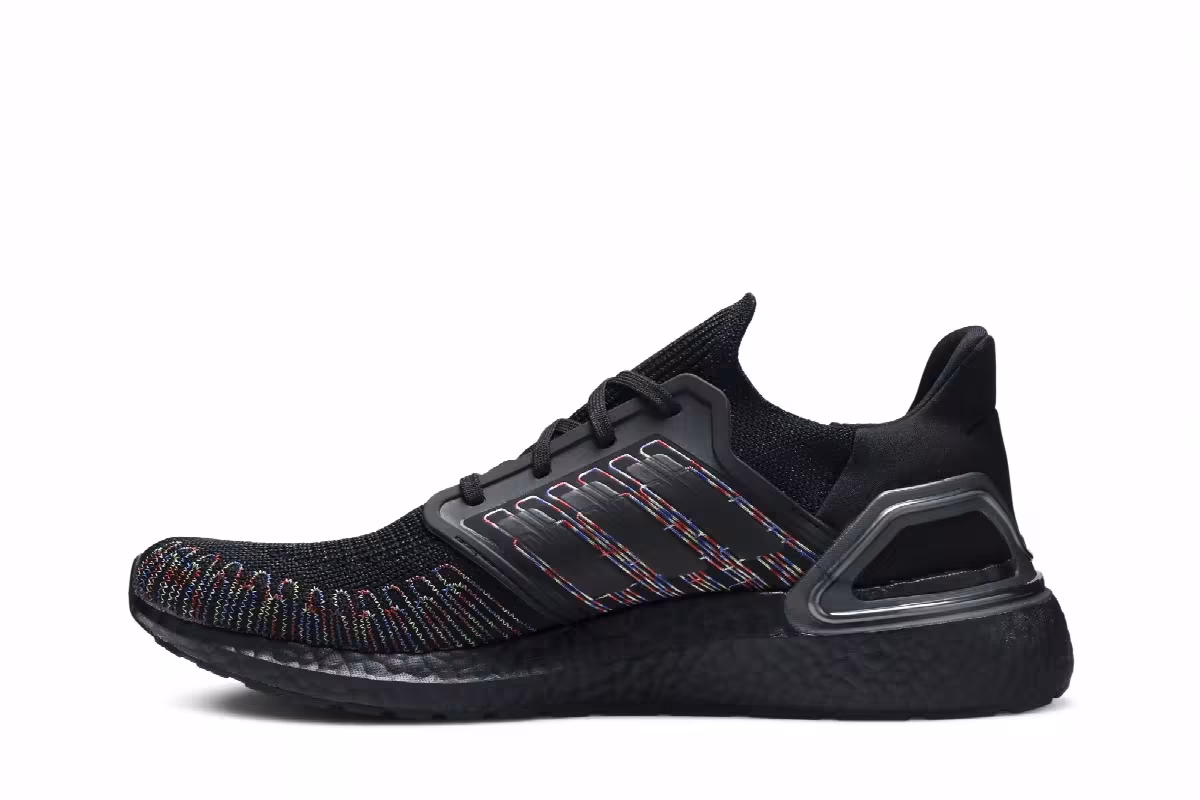 Adidas UltraBoost 20 Black Multi-Color, view 4