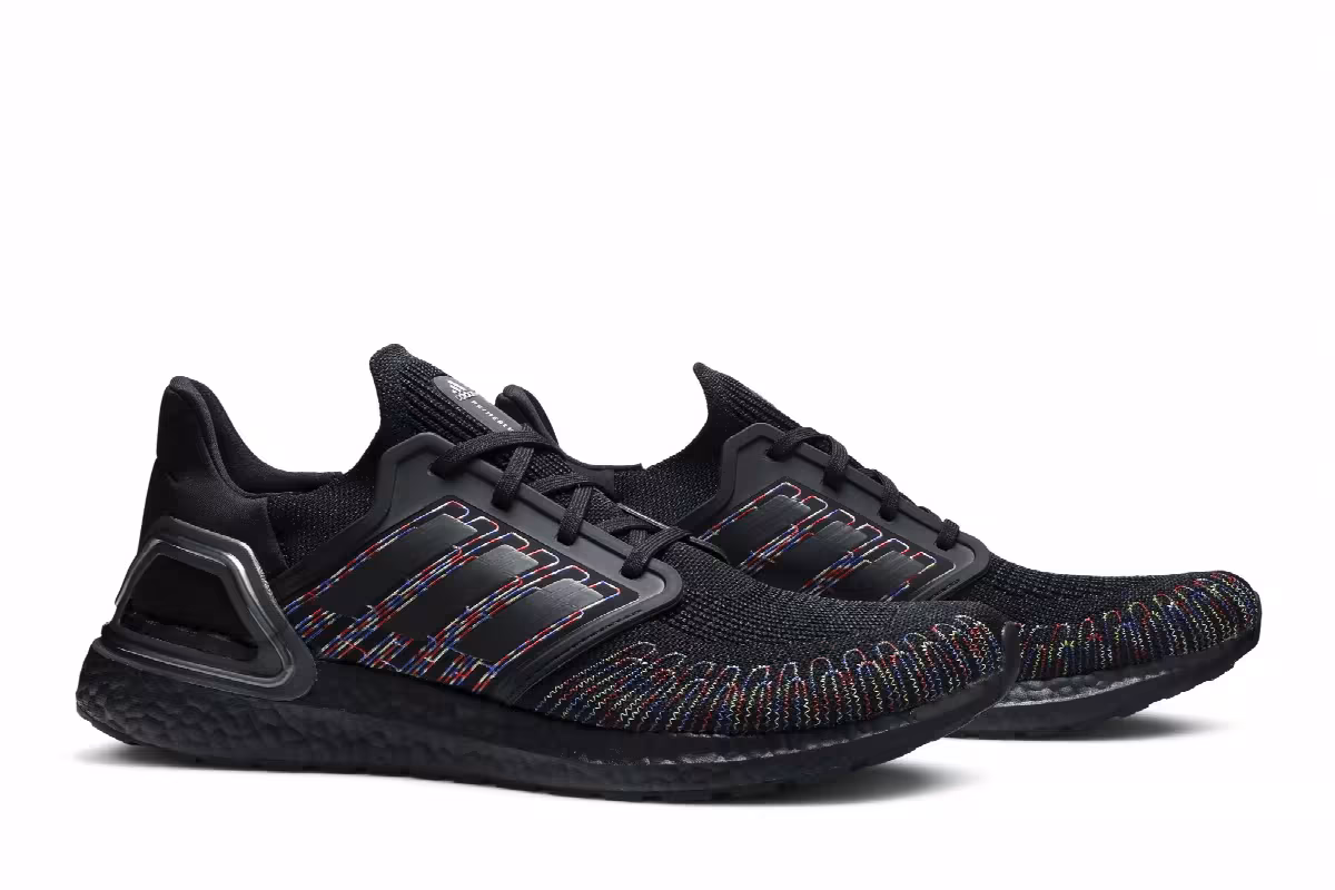 Adidas UltraBoost 20 Black Multi-Color, view 9