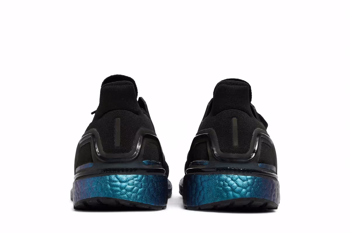 adidas UltraBoost 20 Black Signal Cyan, view 7