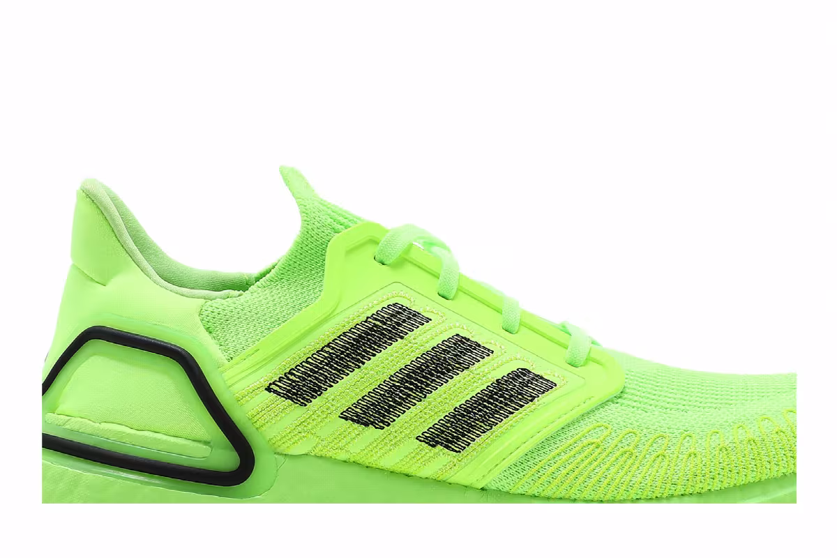 adidas UltraBoost 20 Signal Green, view 3