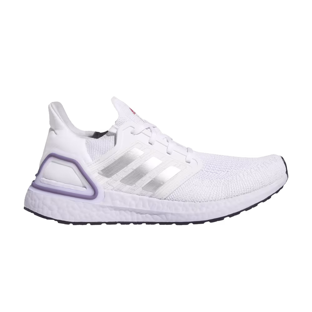 Adidas Women's UltraBoost 20 White Purple Tint