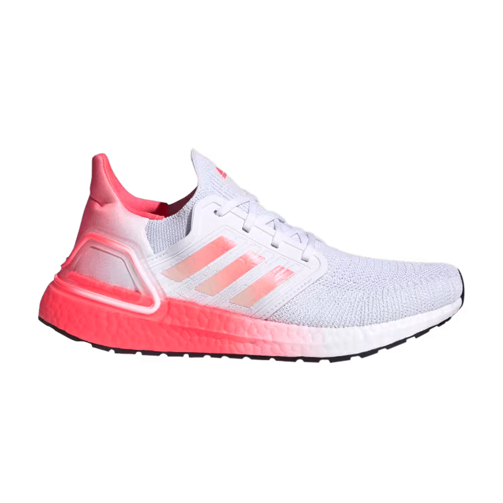 adidas Women's UltraBoost 20 White Signal Pink
