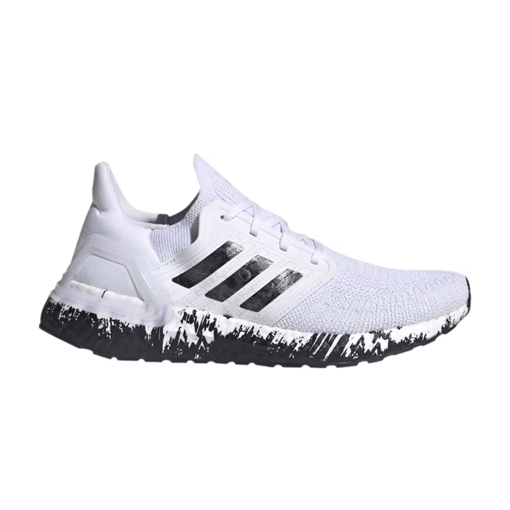 adidas Women's UltraBoost 20 Paint Splatter - White Black