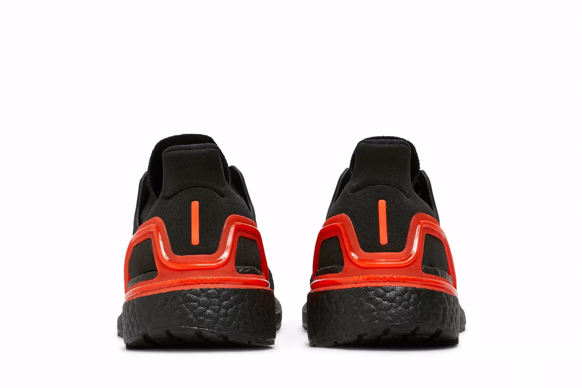 Adidas UltraBoost 20 Black Solar Red, view 7