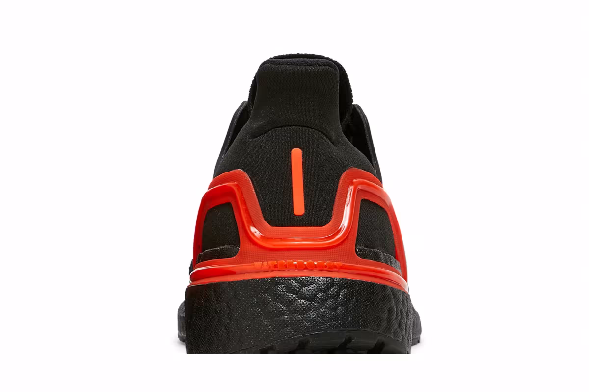 Adidas UltraBoost 20 Black Solar Red, view 8