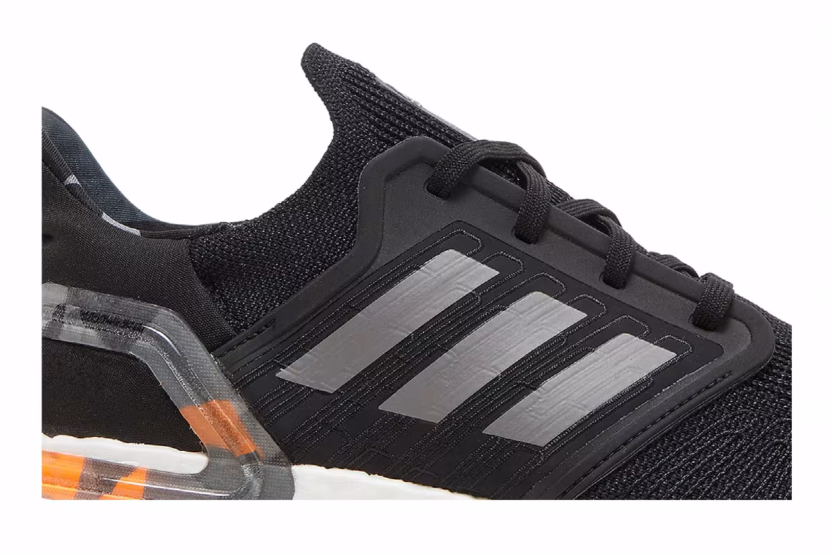 Adidas UltraBoost 20 Black Signal Orange Camo, view 3