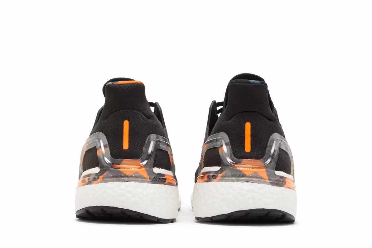 Adidas UltraBoost 20 Black Signal Orange Camo, view 7
