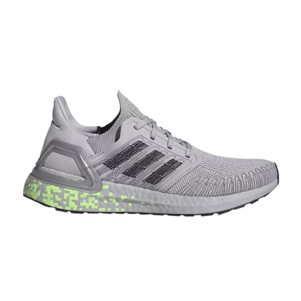 Adidas Women's UltraBoost 20 Digital Pixel - Grey Signal Green