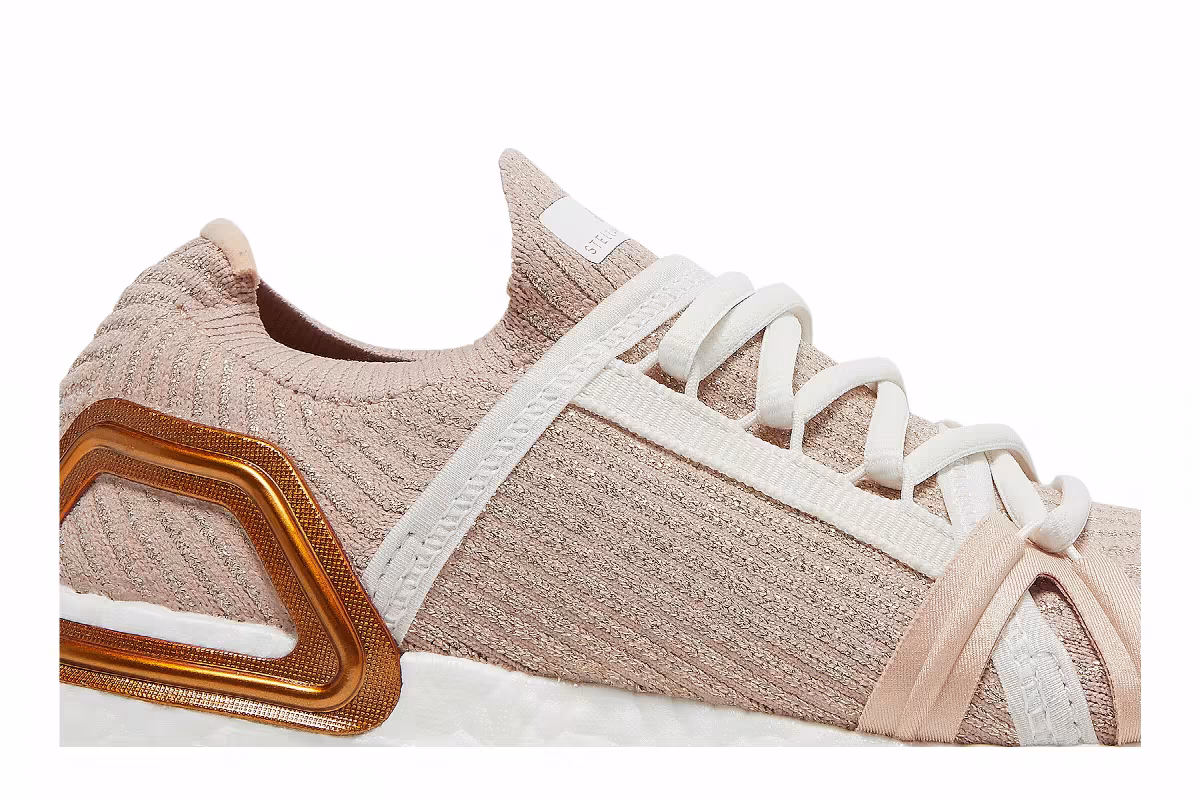 Stella McCartney x adidas Women's UltraBoost 20 Soft Powder Copper Metallic, view 3