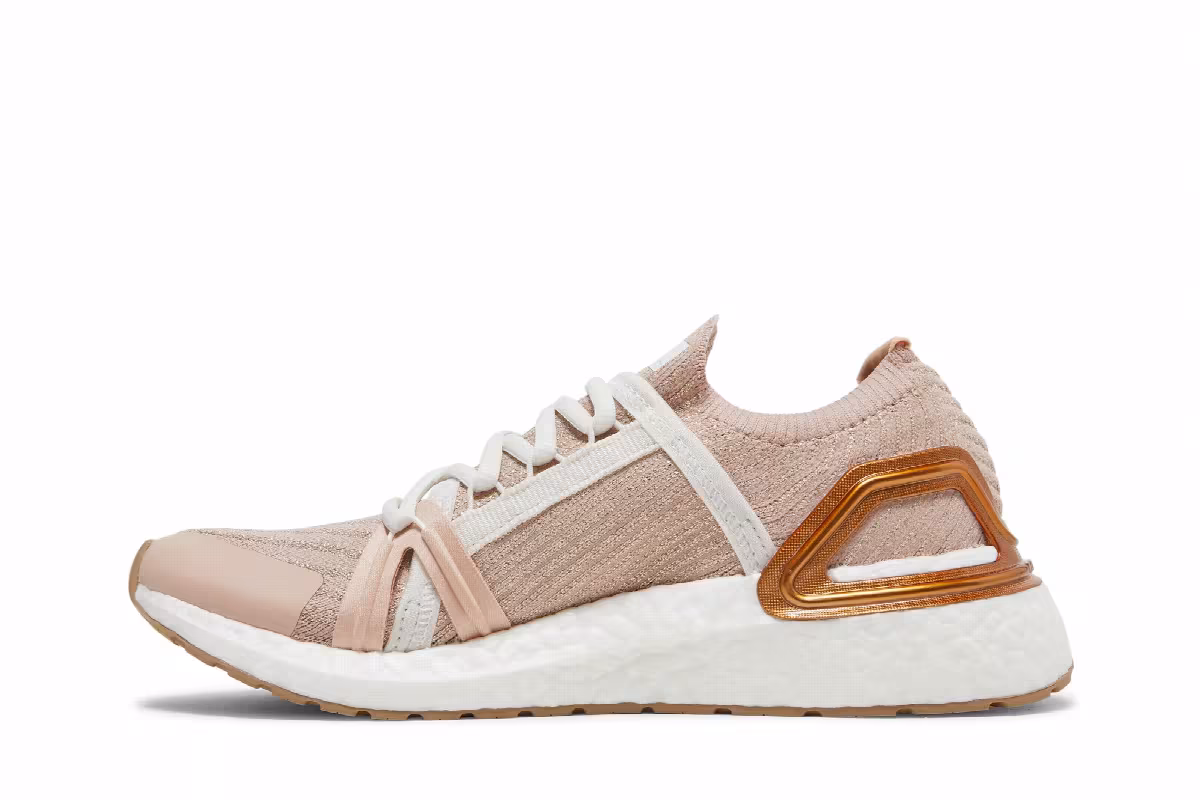 Stella McCartney x adidas Women's UltraBoost 20 Soft Powder Copper Metallic, view 4