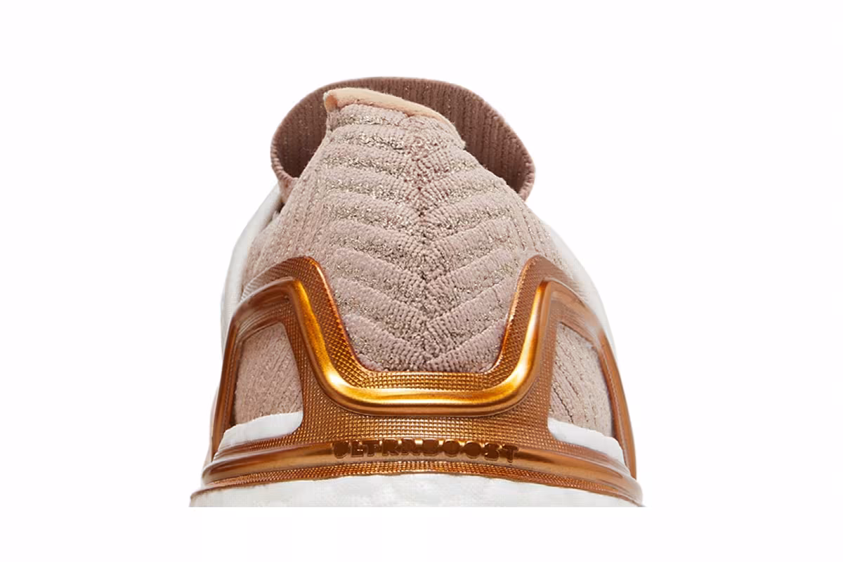 Stella McCartney x adidas Women's UltraBoost 20 Soft Powder Copper Metallic, view 8