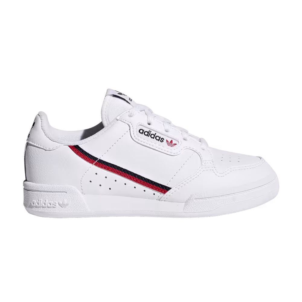 adidas Continental 80 J White Navy Scarlet
