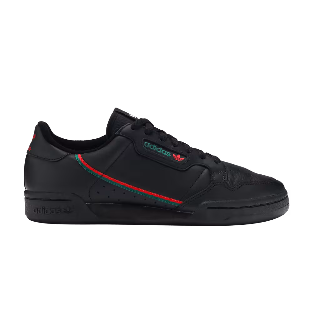 adidas Continental 80 Black Scarlet Green