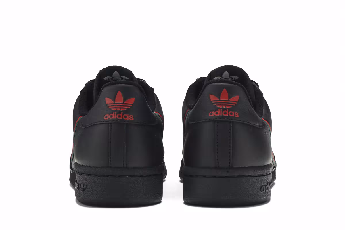 adidas Continental 80 Black Scarlet Green, view 7
