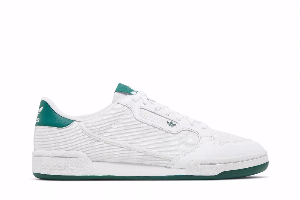 Adidas Continental 80 White Collegiate Green, view 2