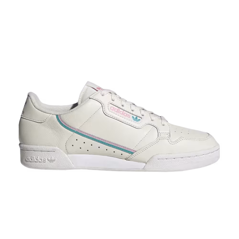 Adidas Continental 80 Off White Pink Aqua