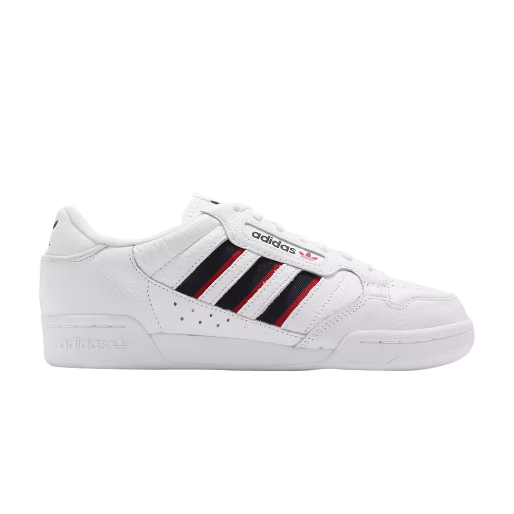 adidas Continental 80 Stripes - White Vivid Red