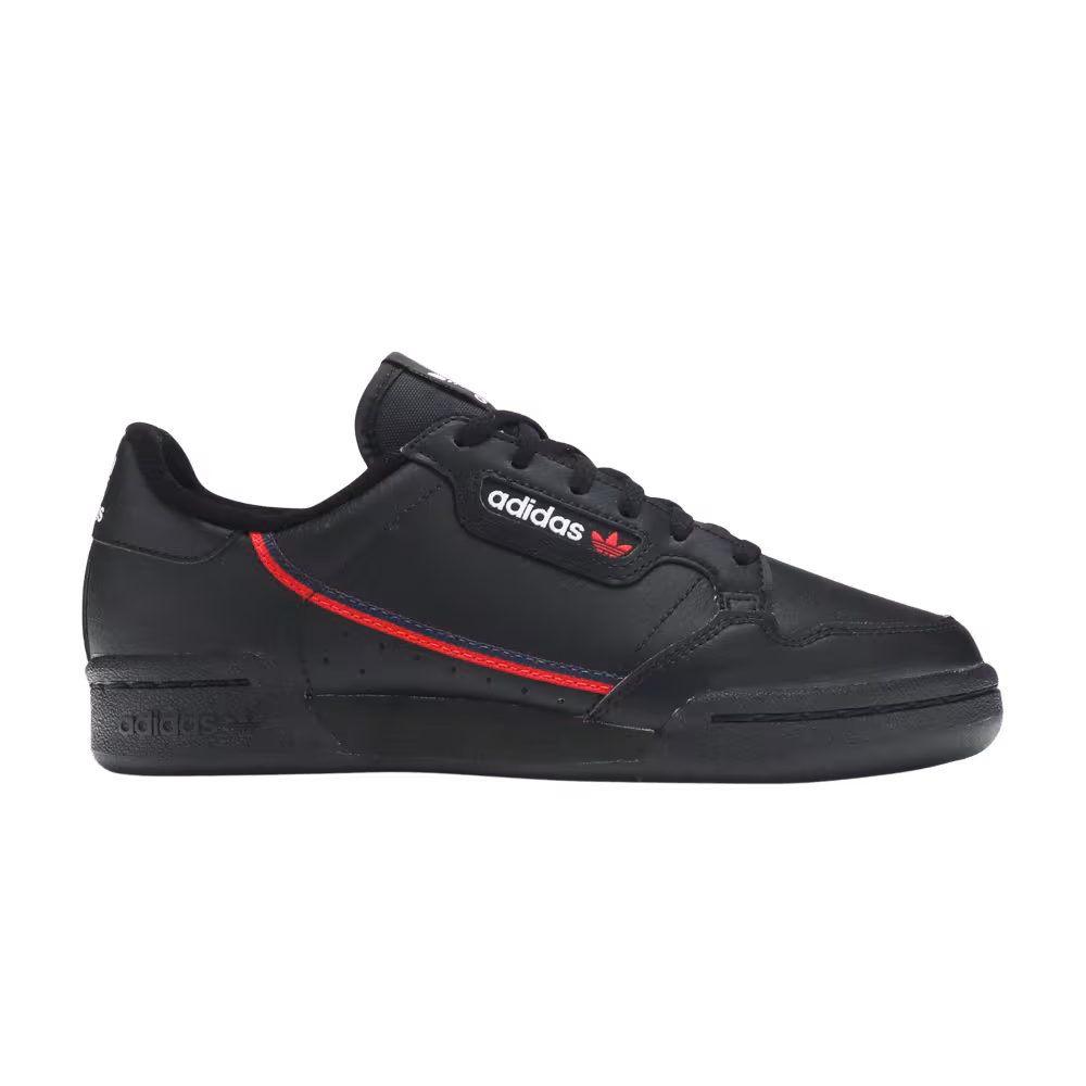 Adidas Continental 80 J Black Scarlet